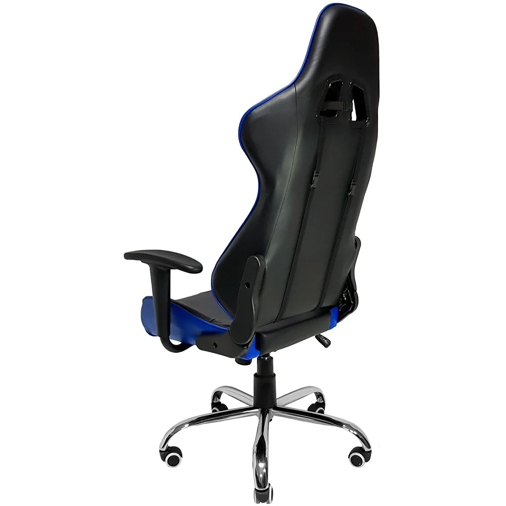 Cadeira Gamer Mymax Mx7, Até 150Kg, Giratória, Preto E Azul
