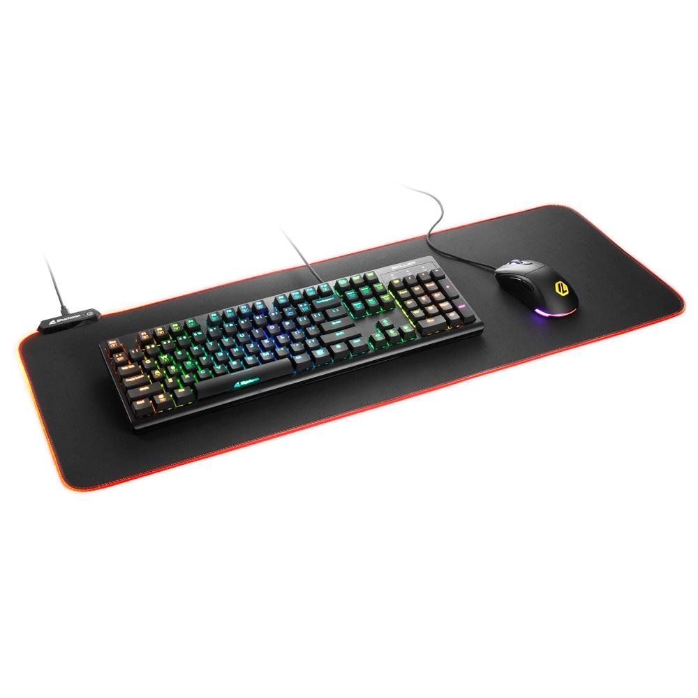 Mousepad Gamer Sharkoon 1337 Gaming Mat V2 800, RGB, Speed, Estendido (800x300mm)