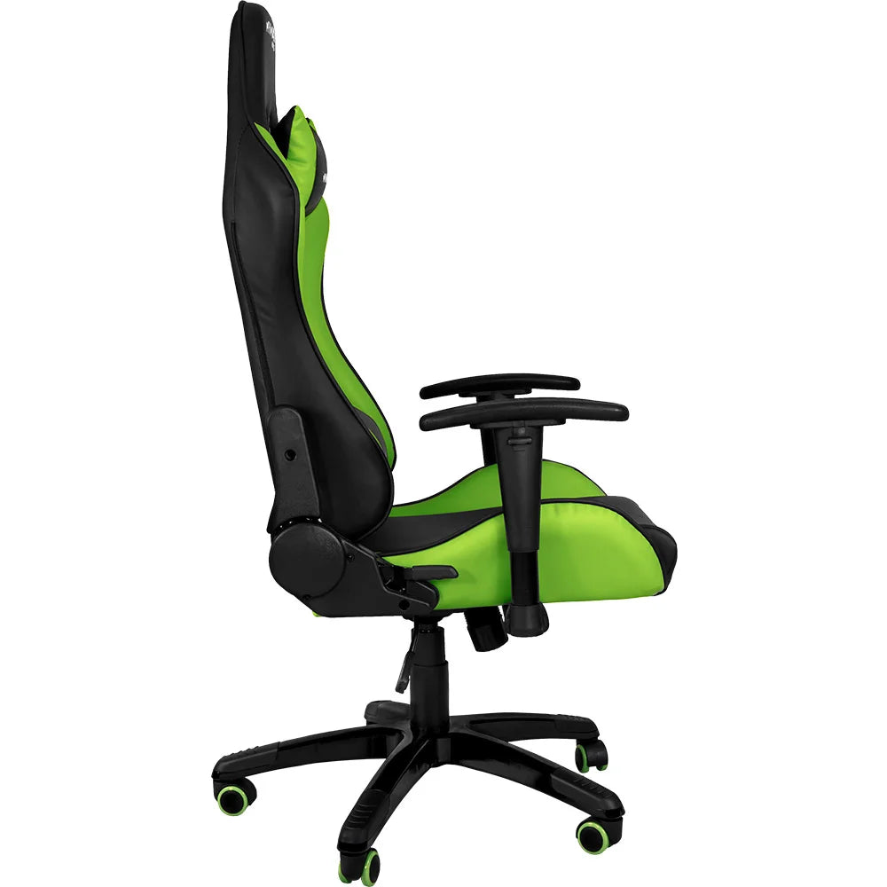 Cadeira Gamer Mymax Mx5, Peso Suportado até 150Kg, Giratória, Preto e verde