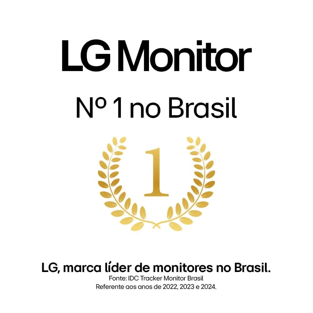 Monitor Office LG 21,5", FHD, 75Hz, 5ms, VA, HDMI e VGA, FreeSync, Ajuste de Inclinação - 22MP410-B