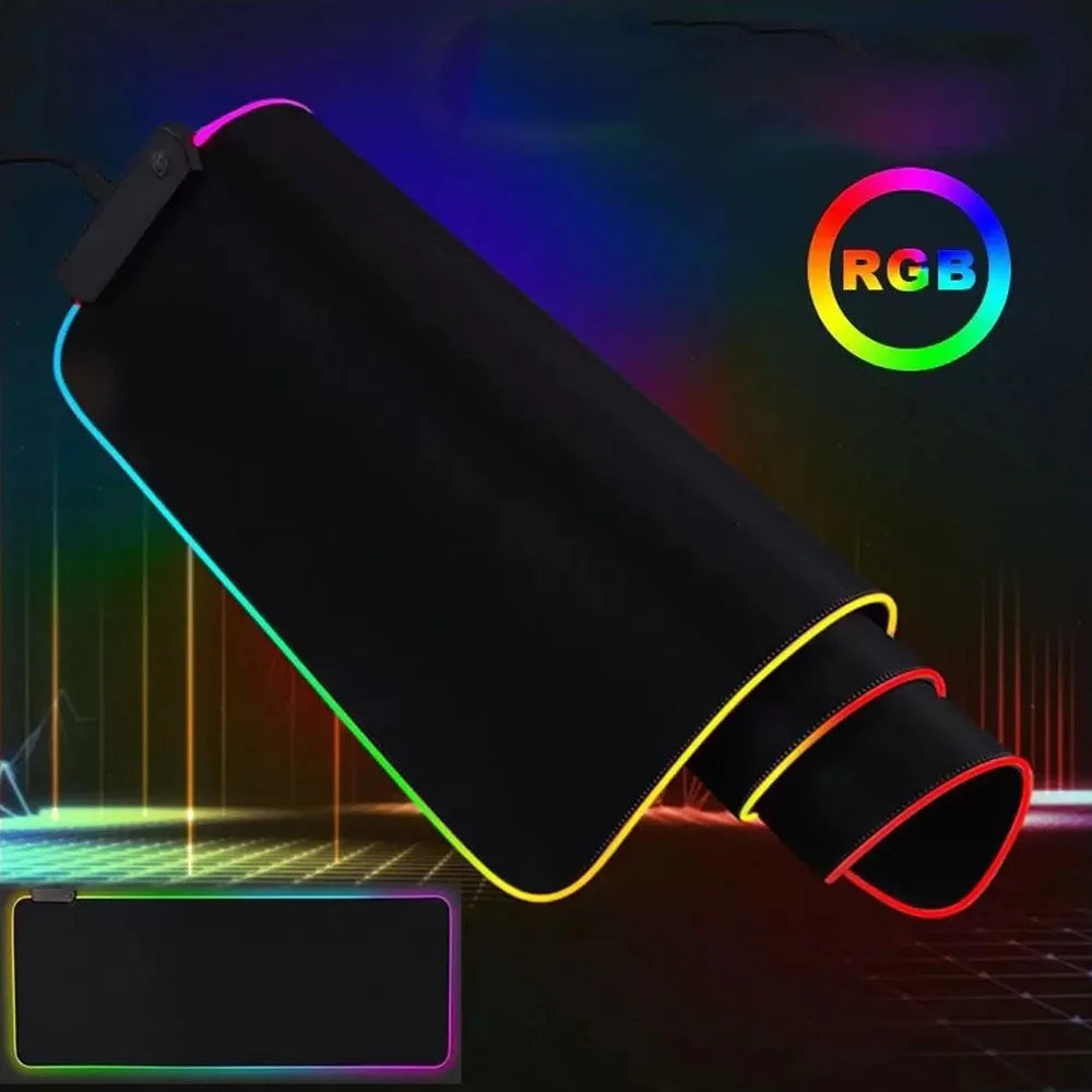 Mousepad Gamer Exbom, Speed, Extra Grande, LED RGB 7 Cores, 80x30cm - MP-LED3080