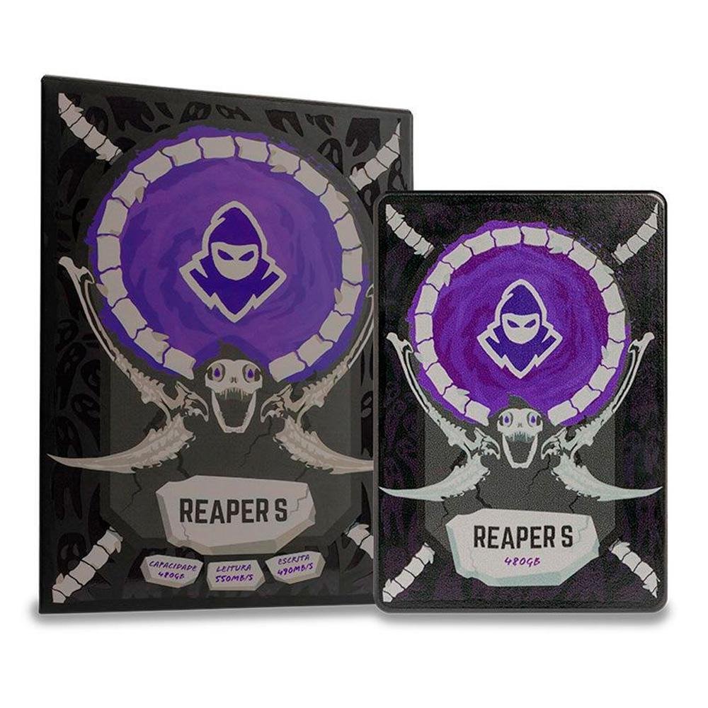 SSD Mancer Reaper S, 480GB, 2.5, Sata Iii 6gb/s, Leitura 550 Mb/s, Gravacao 490 Mb/s, Mcr-rprs-480