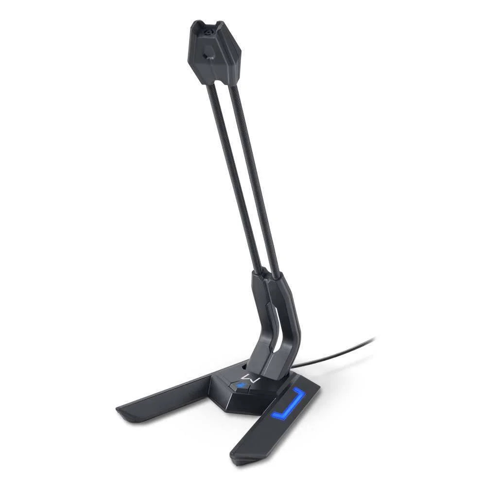 Microfone Gamer Multi Ph255, Warrior Olier, USB, Led, Preto