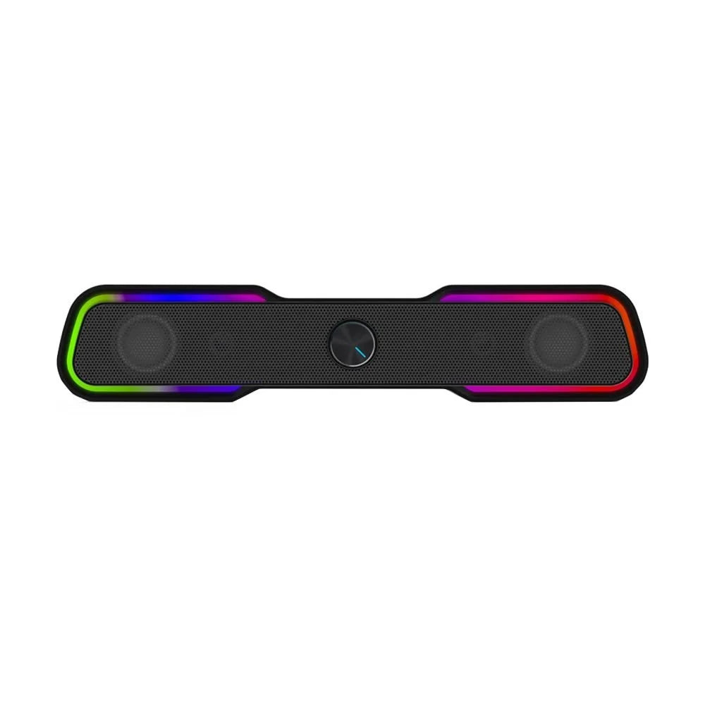 Caixa De Som Soundbar Gamer HP DHE-6002, LED, RGB, 4W, Preto - 8yj93aa