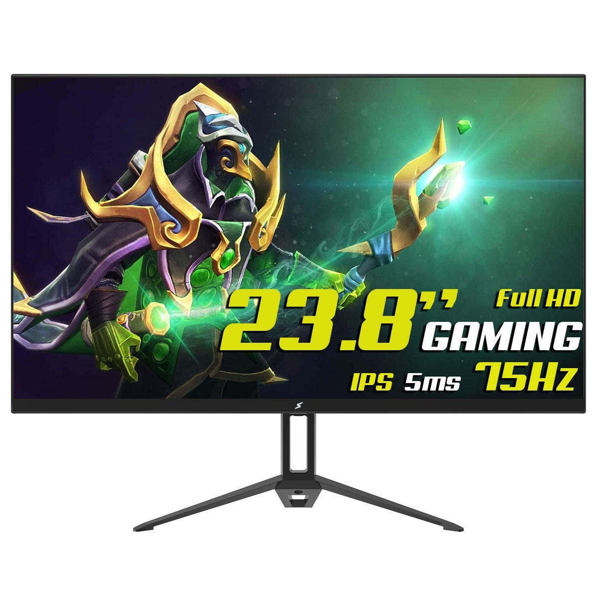 Monitor Gamer SuperFrame View, 23.8 Pol, Full HD, IPS, 5ms, 75Hz, 99% sRGB, FreeSync, HDMI/VGA, SFVFB-2475-FHD