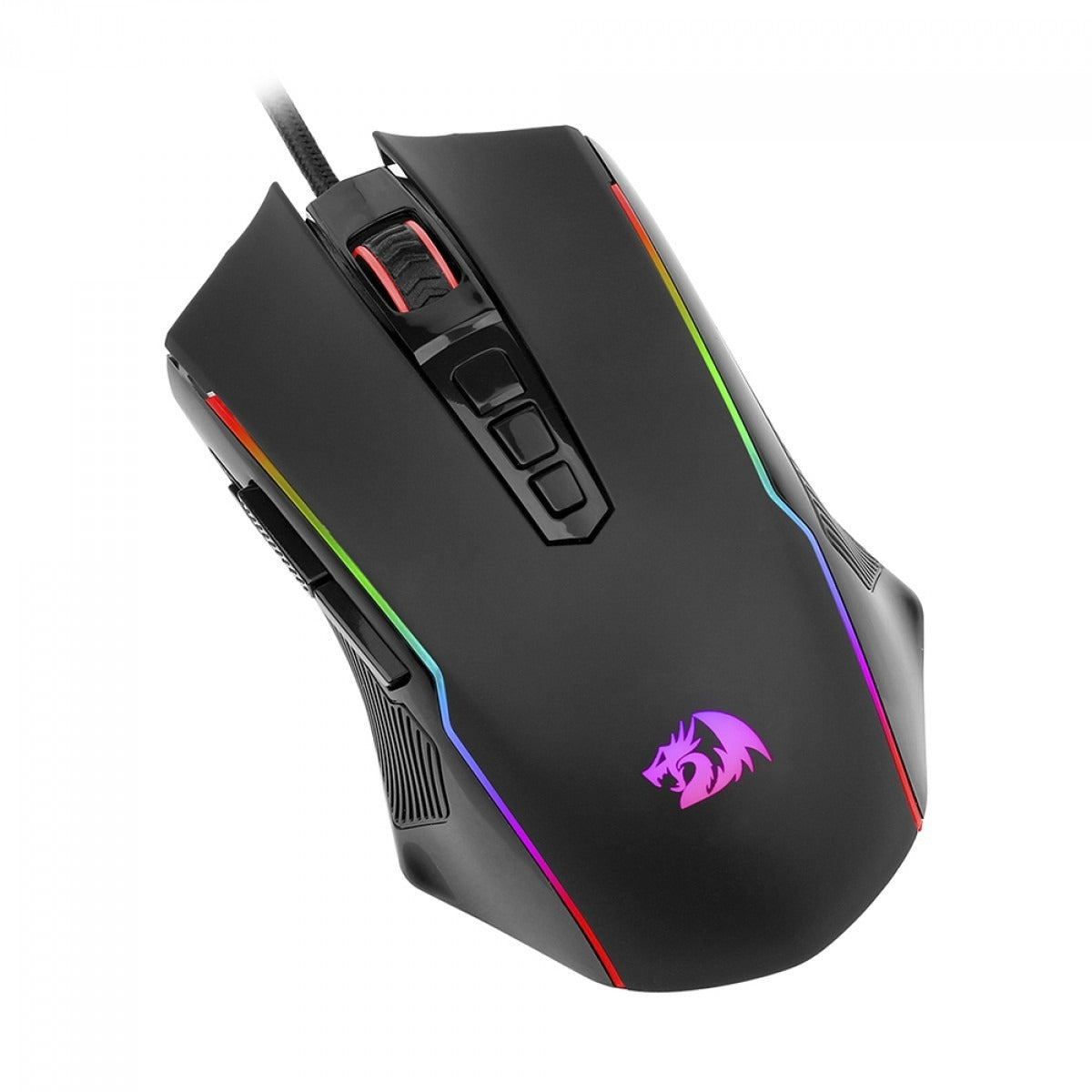 Mouse Gamer Redragon Ranger Basic, RGB, 4000 DPI, PAW3104, 9 Botões Programáveis, Black, M910-K